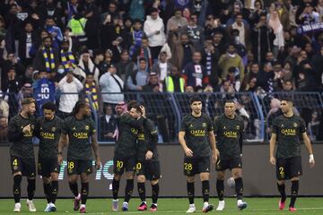 Messi celebrates.