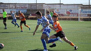 Imagen del partido entre el Tamarite y el Binefar