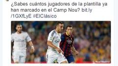 Barça y Madrid compartirán en Twitter el hashtag: #ElClásico