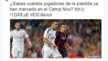 Barça y Madrid compartirán en Twitter el hashtag: #ElClásico