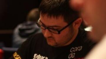 Álvaro Aspas, profesor de EducaPoker, en los cuartos del Poker Pro Masters.