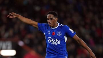 Yerry Mina, defensa colombiano del Everton