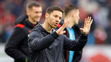 Freiburg (Germany), 17/03/2024.- Leverkusen's head coach Xabi Alonso reacts after the German Bundesliga soccer match between SC Freiburg and Bayer 04 Leverkusen in Freiburg, Germany, 17 March 2024. (Alemania) EFE/EPA/RONALD WITTEK CONDITIONS - ATTENTION: The DFL regulations prohibit any use of photographs as image sequences and/or quasi-video.