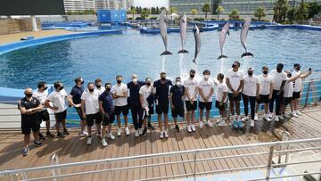 El Real Madrid, de visita en el Oceanogràfic de Valencia