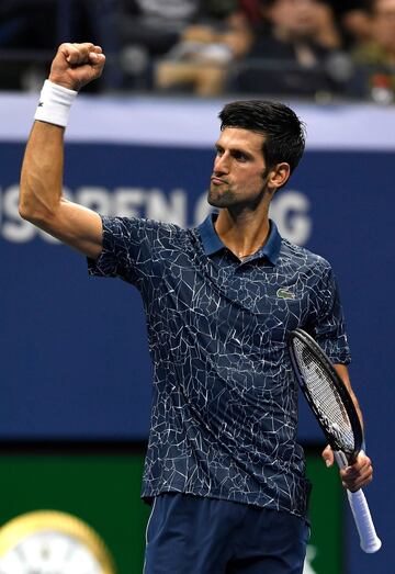 Novak Djokovic ante Richard Gasquet.