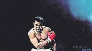 <b>LA GRAN FOTO. </b>Muhammad Ali tras noquear a Sonny Liston: una imagen que es historia del deporte.