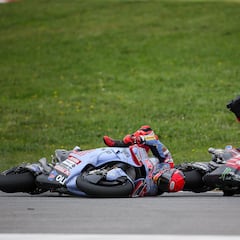 Márquez: “Ha sido un error que no me esperaba de Pecco”