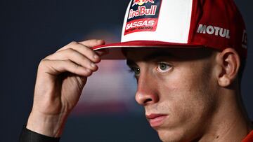 Red Bull GASGAS Tech3 Spanish rider Pedro Acosta attends a press conference ahead of the San Marino MotoGP Grand Prix at the Misano World Circuit Marco-Simoncelli in Misano Adriatico on September 5, 2024. (Photo by GABRIEL BOUYS / AFP)