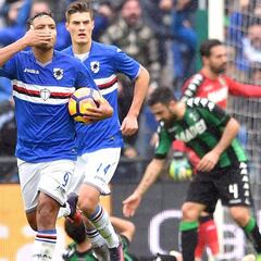 Muriel ovacionado en Sampdoria por asistencia y doblete