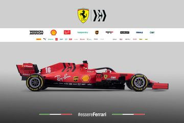 En el nuevo Ferrari han estrechado la parte trasera del monoplaza, que es continuista. Vettel y Leclerc, las dos bazas de Maranello para luchar por el Mundial.