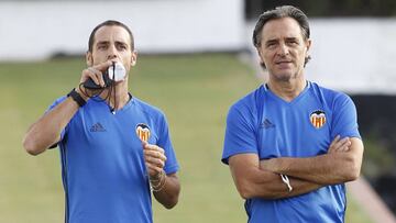 Prandelli en un entrenamiento.