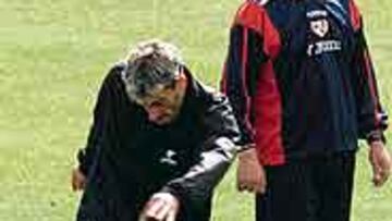 Bolo se ejercitó en el disparo.