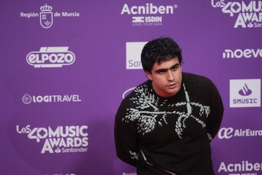 El cantante Diego Ibáñez, del grupo Carolina.