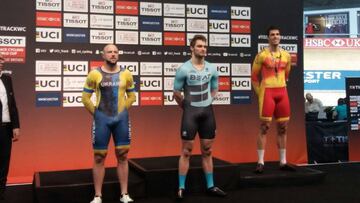 Peralta, bronce en keirin en la Copa del Mundo de Manchester