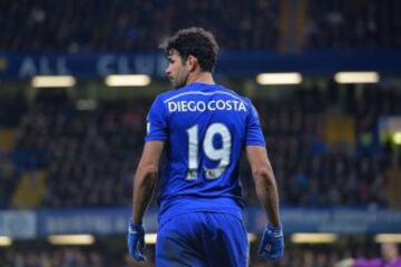 Diego Costa aparece en el conteo realizado por la empresa Prime Time Sport, gracias al 78 por ciento de presencias que logró en Chelsea.