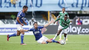 Partido de Liga BetPlay entre Millonarios y Deportivo Cali.