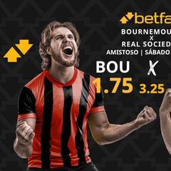 AFC Bournemouth vs. Real Sociedad: horario, dónde ver y pronósticos
