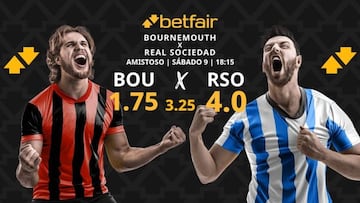 AFC Bournemouth vs. Real Sociedad: horario, dónde ver y pronósticos