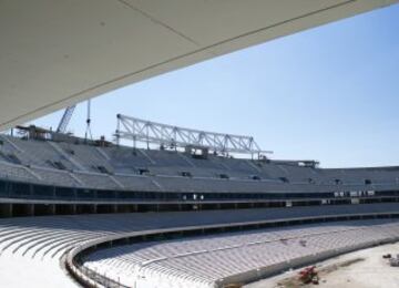 Continúan las obras de la Peineta: avanza el trabajo en los interiores del estadio