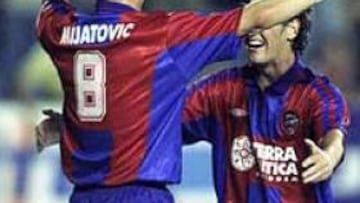 <b>BUEB DEBUT.</B> Pedja Mijatovic ha debutado con el Levante y ha rendido a un buen nivel en el partido que su equipo ha ganado al Zaragoza.