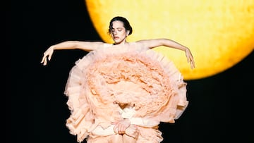 LYON, FRANCE - MARCH 16: (Exclusive Coverage) Rosalía performs on stage at the LDLC Arena on March 16, 2026 in Lyon, France. (Photo by Gareth Cattermole/Getty Images for Live Nation)