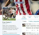 Yeste indignado en Twitter con la suplencia de Muniain y Aduriz