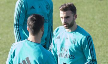 Borja Mayoral entrenando con el equipo.