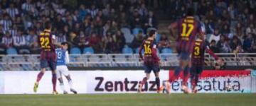 1-1. Carlos Vela en el gol del empate de Griezmann.