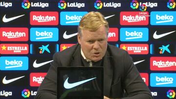 Koeman: "Nos ha faltado mucho en la primera parte"