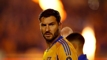 Soccer Football - Liga MX - Semi Final - Second Leg - Tigres UANL v Cruz Azul - Estadio Universitario, Monterrey, Mexico - December 6, 2025 Tigres UANL's Andre-Pierre Gignac REUTERS/Daniel Becerril