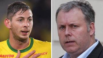 Emiliano Sala y su representante, Willie Mckay.