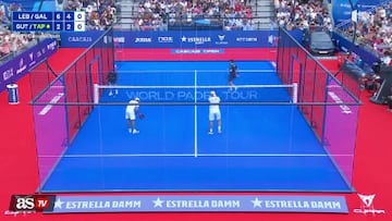 Así fue el punto que levantó al público en el World Padel Tour