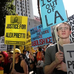 Los Ángeles se detiene en protesta por el ICE y Donald Trump