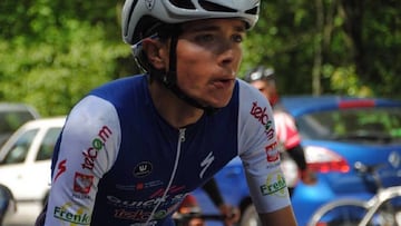 El ciclista Ander del Casta&ntilde;o, durante una prueba.