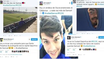 El twitter de los jugadores del Espanyol.