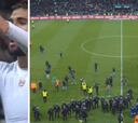 Marca el 5-0, provoca y los hinchas rivales invaden la cancha