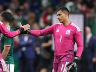 Luis Malagon of Mexico during 2025 International Friendly match between Mexico (Mexican National team) and Paraguay at Alamodome Stadium, on November 18, 2025 in San Antonio Texas, United States.