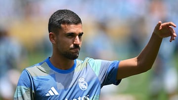 Dani Ceballos, en un entrenamiento.