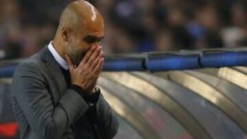 Guardiola, durante el partido.