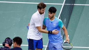 Jarry da una buena imagen ante Alcaraz: este fue el resultado en el Masters 1000 París