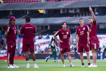 Diego Lainez, Johan Vasquez, Santiago Gimenez of Mexico