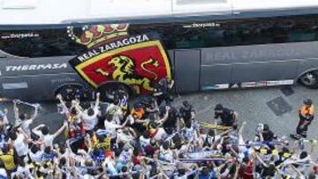 <b>TODOS A GETAFE. </b>El Real Zaragoza tendrá el mismo apoyo de su afición que hace un año en el Ciudad de Valencia.