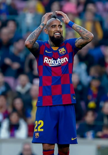 El centrocampista chileno vistió la camiseta del Barça desde 2018 hasta 2020. 