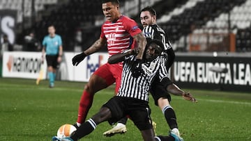 Grave lesi車n de Wagu谷, cedido del Bar?a en el PAOK