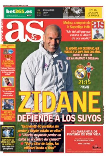 Las portadas de AS de enero