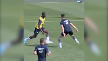 ?Alucinaron Griezmann, Mbapp¨¦ y Pogba! S¨²per regate gal¨¢ctico