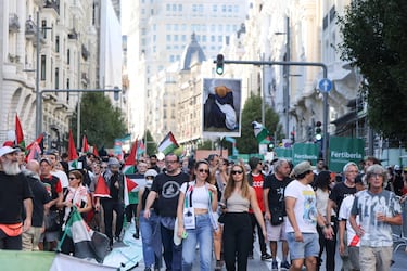 Las protestas pro-Palestina en las calles de Madrid.