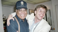 Mark Hamill (Luke Skywalker) says goodbye to James Earl Jones, the voice of Darth Vader