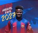 Oficial: Faye, nuevo jugador del Barça con una cláusula de 400M€