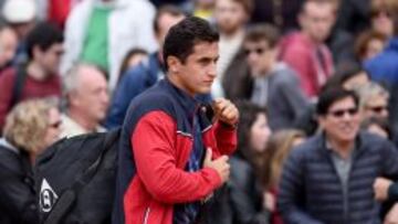 Nicolás Almagro, se retira lesionado en la primera ronda de Roland Garros.